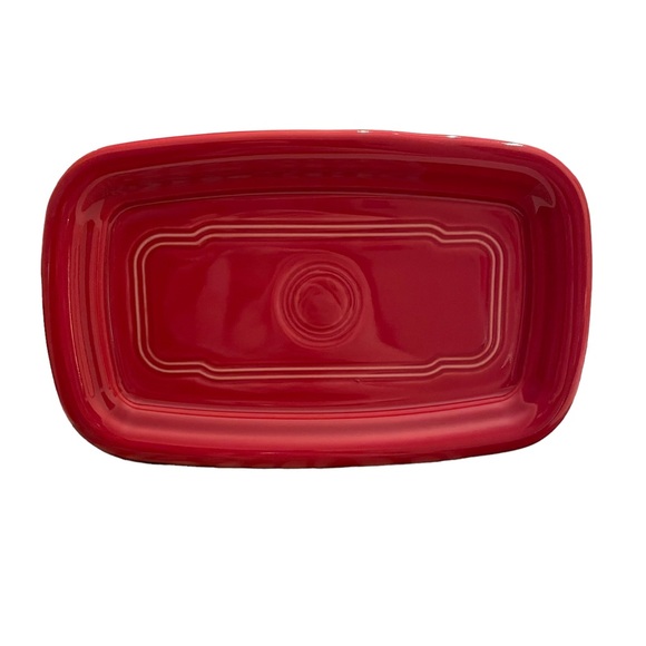 Fiestaware Dining Fiestaware Extra Large Butter Dish Scarlet Red
